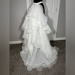 Ashley Lauren Overskirt Style 11601 Color Ivory Size 4